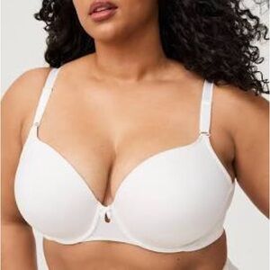 Torrid 360 Back Smoothing T- Shirt Bra 38DD White